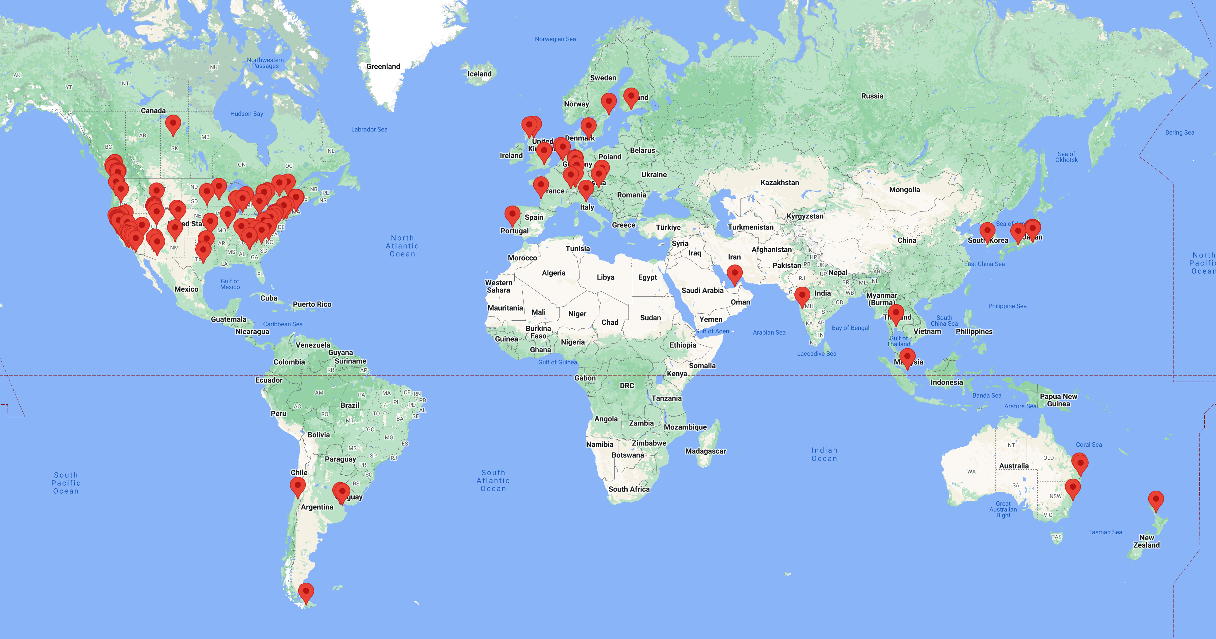 IIW 39 Attendee Map