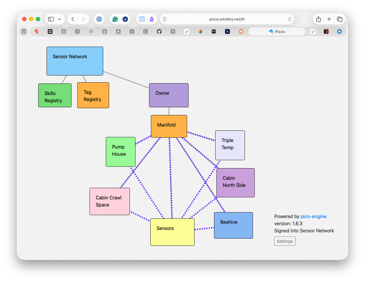 The sensor network as a pico mesh The sensor network as a pico mesh